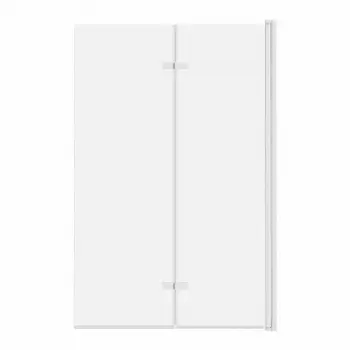 Parawan nawannowy 2-panelowy składany JEZIORAK 100cm biały - AD Naturalnie